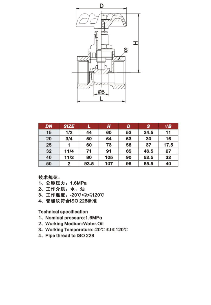 淮安黃銅截止閥參數圖